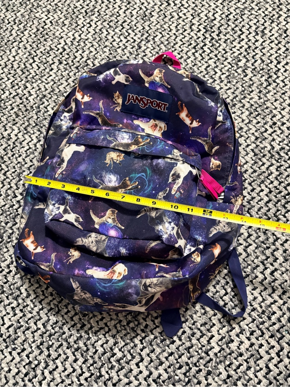 JanSport Classic SuperBreak “Multi Astro Kitty” Backpack - Picture 4 of 6